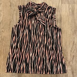 Women's Striped Tank Top Business Casual Medium Blouse